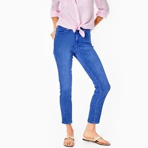 Lilly Pulitzer Ocean Hi-Rise Skinny Ankle Jeans